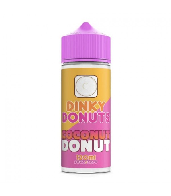 Coconut Donut By Dinky Donuts 100ML E Liquid 70VG Vape 0MG Juice Shortfill