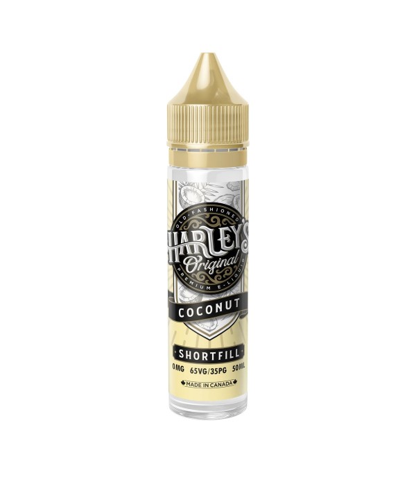 Coconut By Harley's 50ML E Liquid 65VG Vape 0MG Juice Shortfill