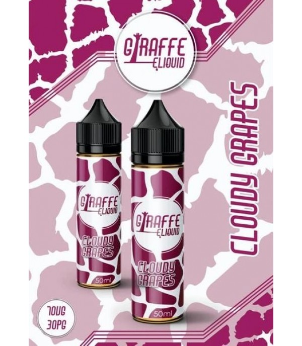 Cloudy Grapes by Giraffe 50ML E liquid 70VG Vape 0MG Juice Shortfill