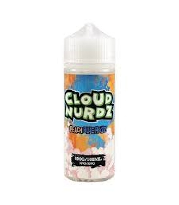 CLOUD NURDZ PEACH BLUE RAZ 100ML E LIQUID SHORTFILL 70VG JUICE