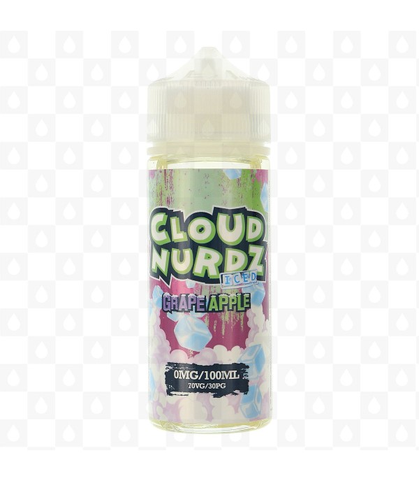 CLOUD NURDZ GRAPE APPLE ICED 100ML E LIQUID SHORTFILL 70VG JUICE