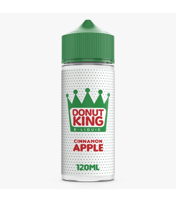 Cinnamon Apple by Donut King. 70VG/30PG E-liquid, 0MG Vape, 100ML Juice