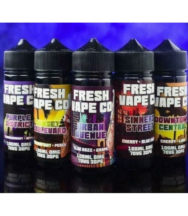 Urban Avenue by Fresh Vape Co. 100ML E-Liquid, 0MG Vape, 70VG/30PG Juice