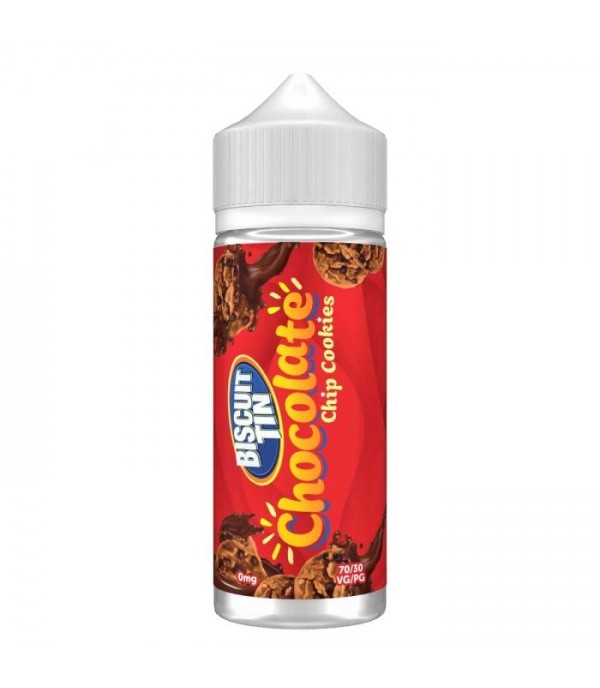 Chocolate Chip Cookie By Biscuit Tin 100ML E Liquid 70VG/30PG Vape 0MG Juice Short Fill