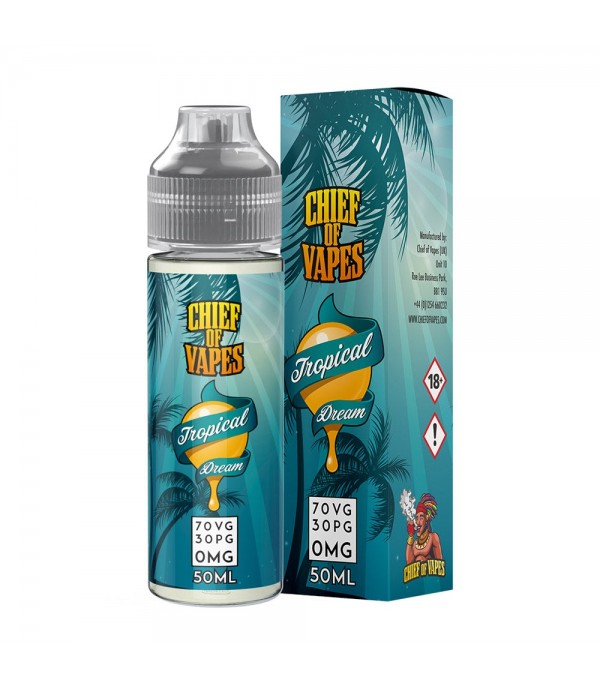 Chief Of Vapes Tropical Dream 50ml E Liquid Juice 70vg Vape Shortfill Subohm