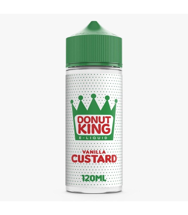 Vanilla Custard by Donut King. 70VG/30PG E-liquid, 0MG Vape, 100ML Juice