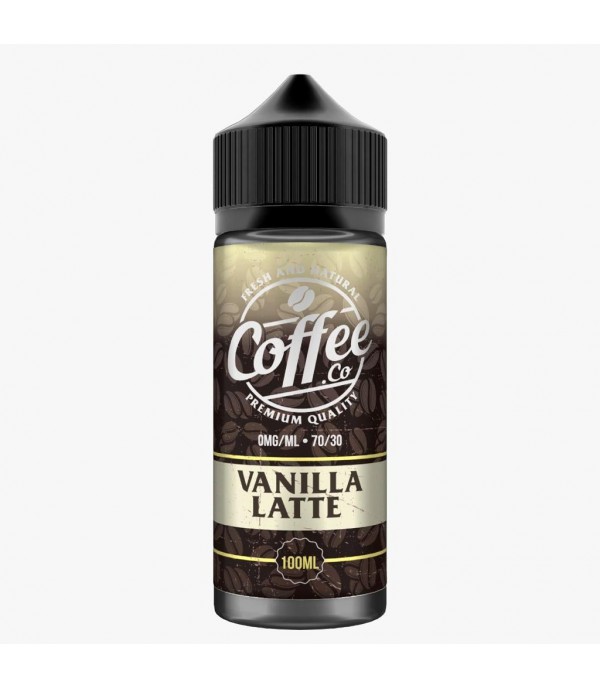 Vanilla Latte By Coffee Co 100ML E Liquid 70VG Vape 0MG Juice
