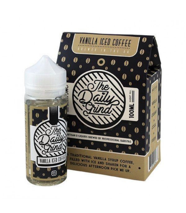 Vanilla Iced Coffee By The Daily Grind 100ML E Liquid 70VG Vape 0MG Juice