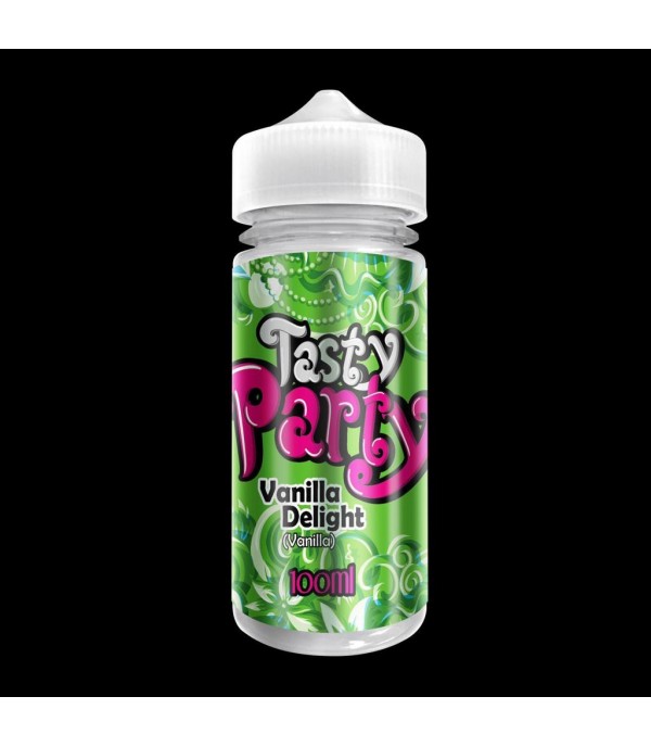 Vanilla Delight by Tasty Party. 100ML E-liquid, 0MG vape, 70VG/30PG juice