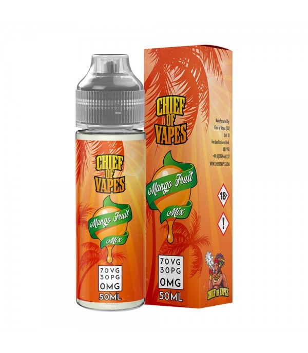 Chief Of Vapes Mango Fruit Mix 50ml E Liquid Juice 70vg Vape Shortfill Subohm