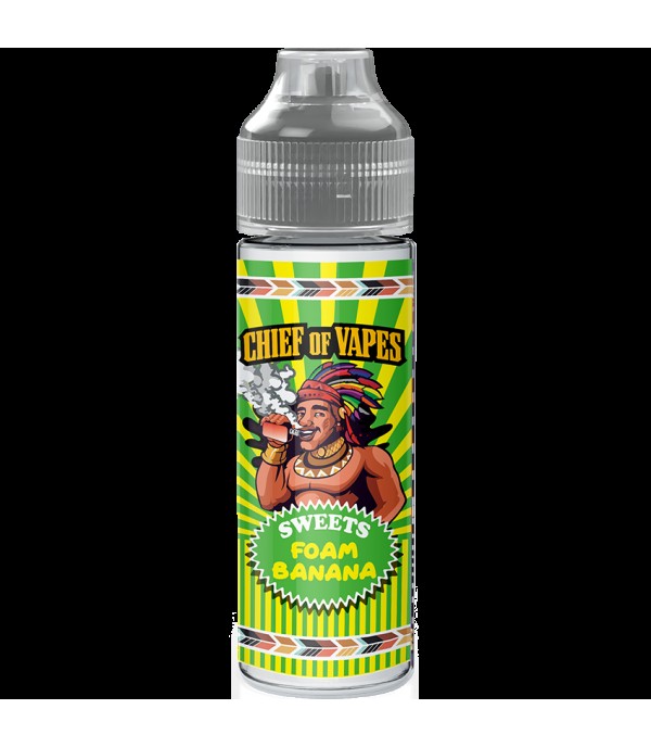 Chief Of Vapes Foam Banana 50ml E Liquid Juice 70vg Vape Shortfill Subohm