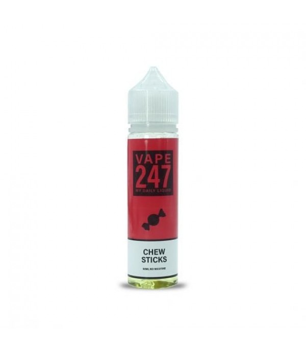 Chew Sticks By Vape 247, 50ML E Liquid 70VG Vape 0MG Juice