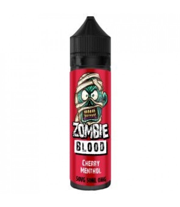 Cherry Menthol By Zombie Blood 50ML E Liquid 50VG Vape 0MG Juice