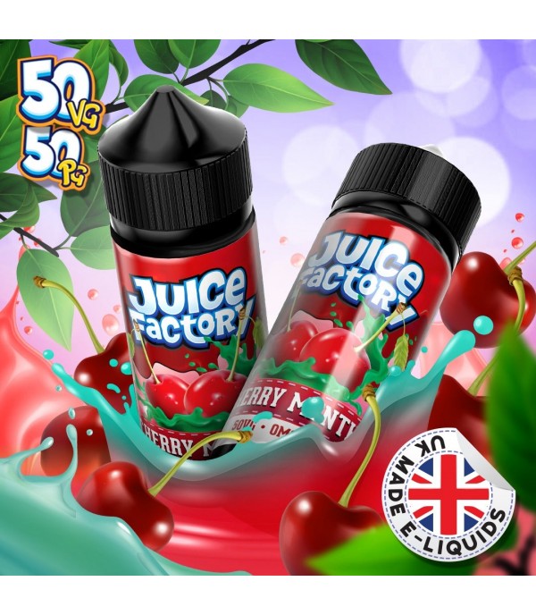Cherry Menthol by Juice Factory. 100ML E-liquid, 0MG vape, 50VG/50PG juice