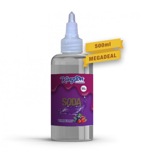 Vinberry Soda by Kingston 500ML E Liquid 70VG Vape 0MG Juice