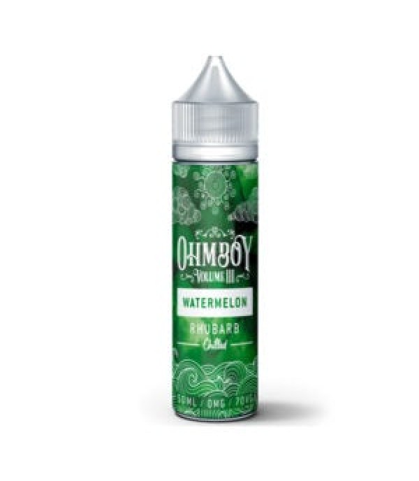 Watermelon & Rhubarb Chilled By Ohm Boy Volume III 50ML E Liquid 70VG Vape 0MG Juice