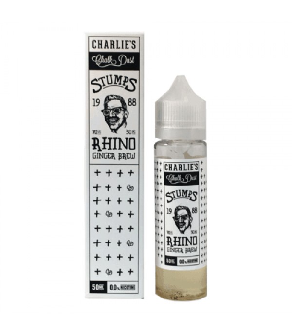 CHARLIE’S CHALK DUST STUMPS 50ML E LIQUID RHINO GINGER BREW 70VG 30PG