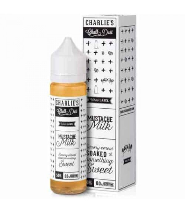 CHARLIE’S CHALK DUST MUSTACHE MILK 50ML PREMIUM E LIQUID 70VG 30PG