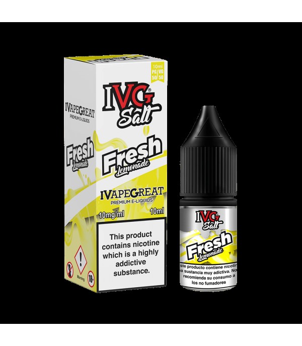 Fresh Lemonade by IVG Nic Salt 10ML E Liquid 10MG/20MG Vape 50VG Juice