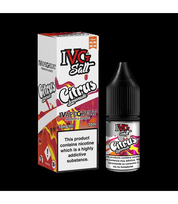 Citrus Lemonade by IVG Nic Salt 10ML E Liquid 10MG/20MG Vape 50VG Juice