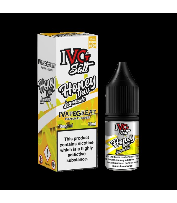 Honeydew Lemonade by IVG Nic Salt 10ML E Liquid 10MG/20MG Vape 50VG Juice