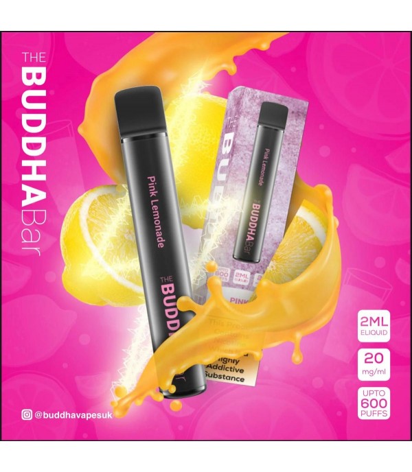 Pink Lemonade By Buddha Bar Disposable Vape | 600 Puff | 20MG Nic Salt