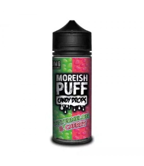 WATERMELON CHERRY – MOREISH PUFF CANDY DROPS 100ML SHORTFILL E LIQUID 70VG VAPE