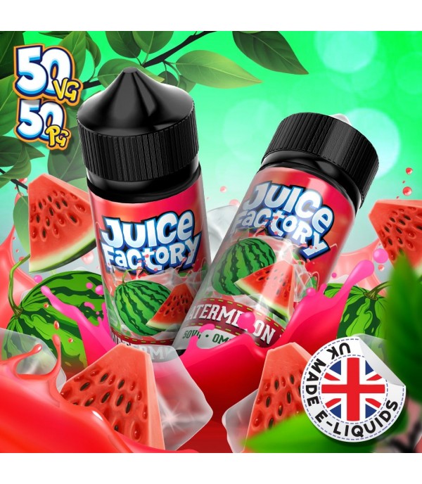 Watermelon Ice by Juice Factory. 100ML E-liquid, 0MG vape, 50VG/50PG juice