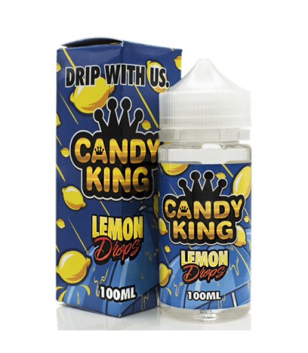 CANDY KING VAPE LEMON DROPS 100ML E LIQUID SHORTFILL 80VG 20PG JUICE