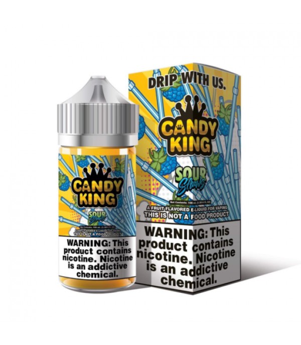 CANDY KING SOUR STRAWS 100ML E LIQUID 70VG 30PG VAPE 0MG JUICE