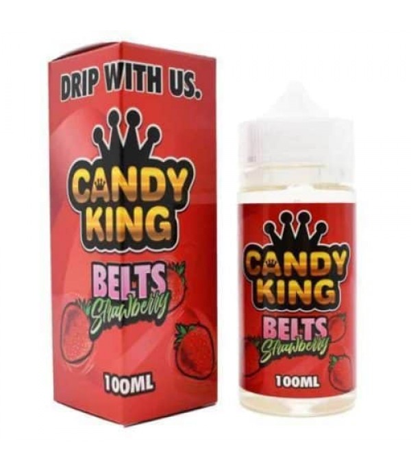 CANDY KING SOUR STRAWBERRY BELTS 80VG 20PG 100ML SHORTFILL