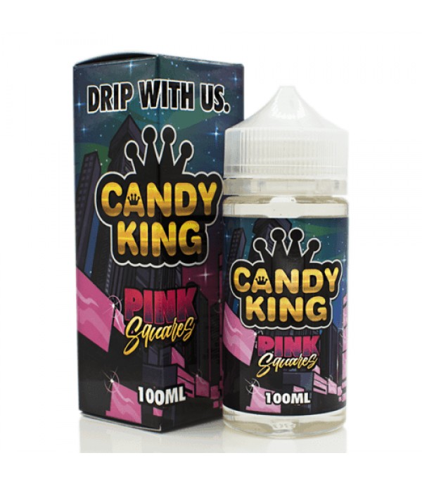 CANDY KING PINK SQUARES SHORTFILL 100ML E LIQUID E JUICE 80VG 20PG VAPE