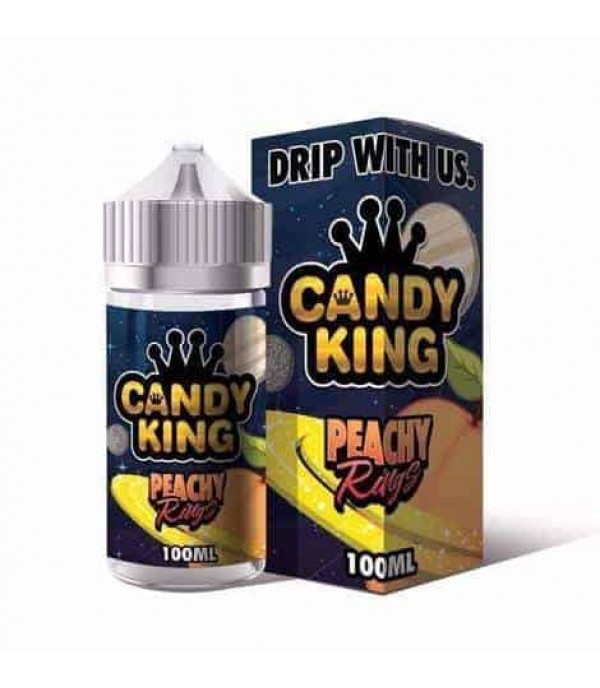 CANDY KING PEACHY RINGS SHORTFILL 100ML E LIQUID JUICE 80VG 20PG GENUINE VAPE