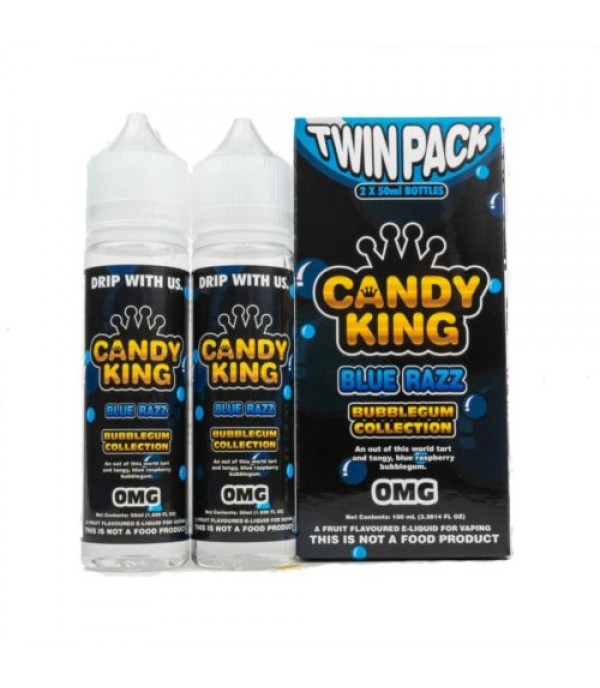 CANDY KING BUBBLEGUM COLLECTION BLUE RAZZ 100ML 80VG E LIQUID