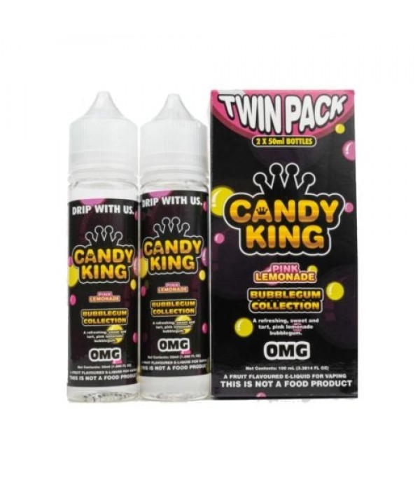 CANDY KING 100ML SHORTFILL 80VG PINK LEMONADE BUBBLEGUM