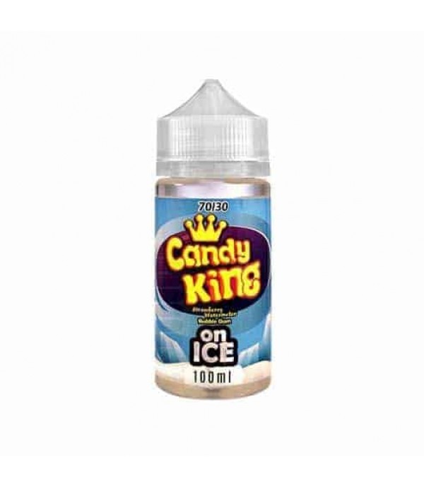 CANDY KING  STRAWBERRY WATERMELON BUBBLEGUM ON ICE 100ML E LIQUID E JUICE 80VG VAPE