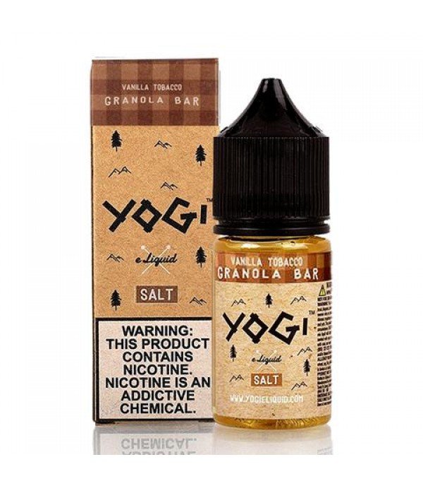 Vanilla Tobacco Granola Bar By Yogi Salt 10ML E Liquid 50VG Vape 10MG/20MG Juice