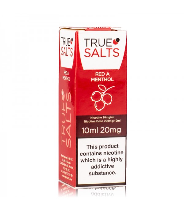 Red A Menthol By True Salts Nic Salt 10ML E Liquid 10MG/20MG Vape 50VG Juice