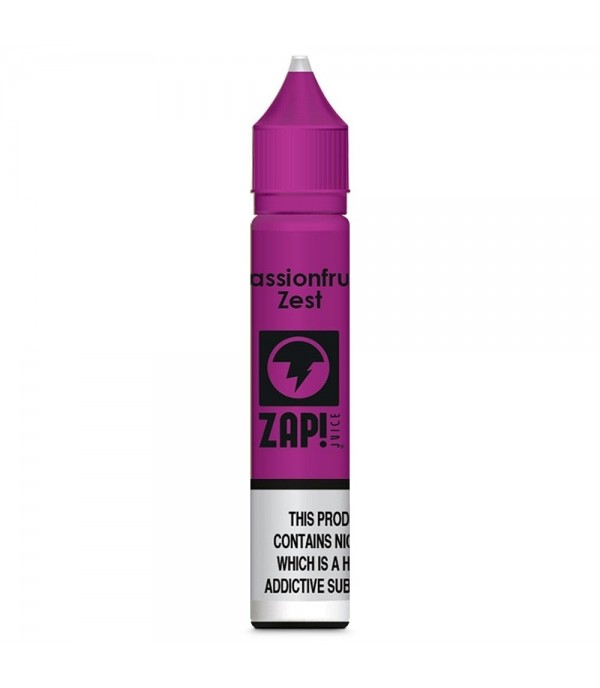 Passionfruit Zest by Zap Juice Nic Salt 10ML E Liquid 50VG Vape 10MG/20MG Juice