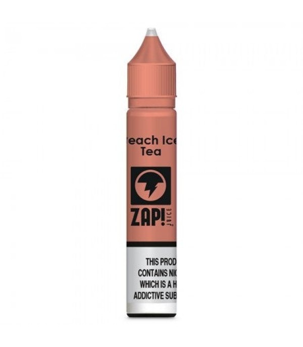 Peach Ice Tea by Zap Juice Nic Salt 10ML E Liquid 50VG Vape 10MG/20MG Juice