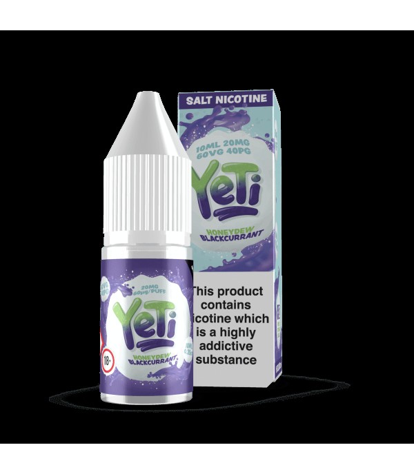 Honeydew Blackcurrant By Yeti Nic Salt 10ML E Liquid 20MG Vape 60VG Vape Multibuy