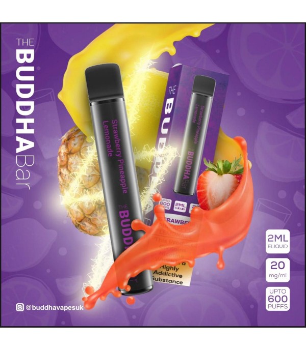 Strawberry Pineapple Lemonade By Buddha Bar Disposable Vape | 600 Puff | 20MG Nic Salt