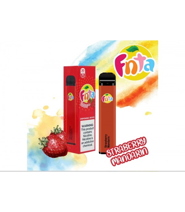 Strawberry Mandarin By Fnta | Disposable Vape Pen Pod Device | 600 Puffs | 20MG/2% Nic Salt
