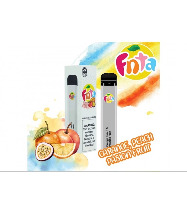 Orange, Peach & Passion Fruit By Fnta | Disposable Vape Pen Pod Device | 600 Puffs | 20MG/2% Nic Salt