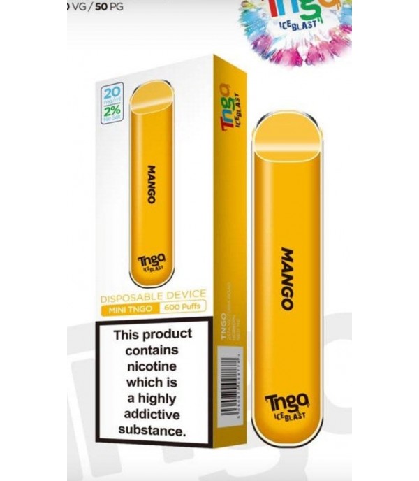 Mango By Tngo Ice Blast | 600 Puffs | 20MG | 50VG/50PG