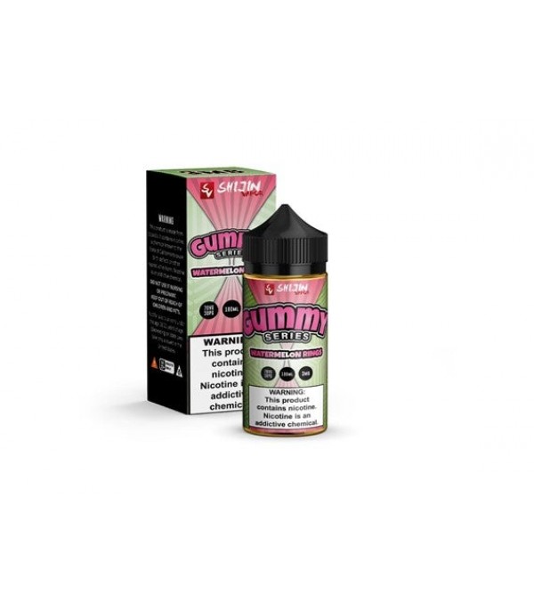 Watermelon Rings Gummy Series by Shijin Vapor 100ML E Liquid 70VG Vape 0MG Juice