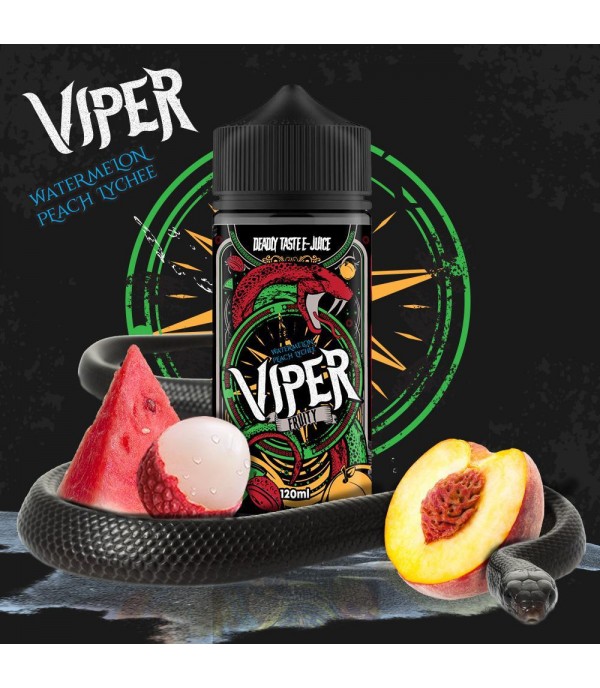 Watermelon Peach Lychee By Viper 100ML E Liquid 70VG Vape 0MG Juice