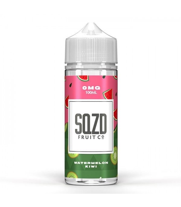 Watermelon Kiwi by SQZD Fruit Co. 100ML E-Liquid, 0MG Vape 70VG/30PG Juice