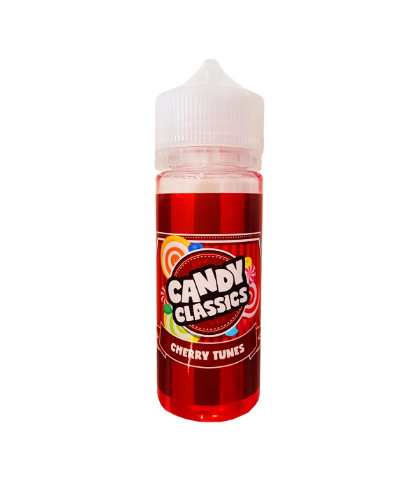 Candy Classics Cherry Tunes Drops 100ml E Liquid Juice 70vg Vape sub ohm Shortfill