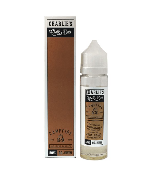 CAMP FIRE CHARLIE’S CHALK DUST GENUINE E LIQUID 50ML E LIQUID 70VG 30PG